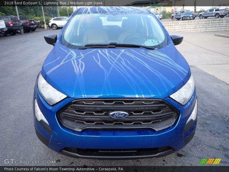 Lightning Blue / Medium Light Stone 2018 Ford EcoSport S