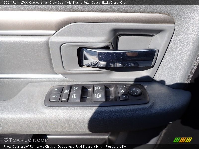 Prairie Pearl Coat / Black/Diesel Gray 2014 Ram 1500 Outdoorsman Crew Cab 4x4