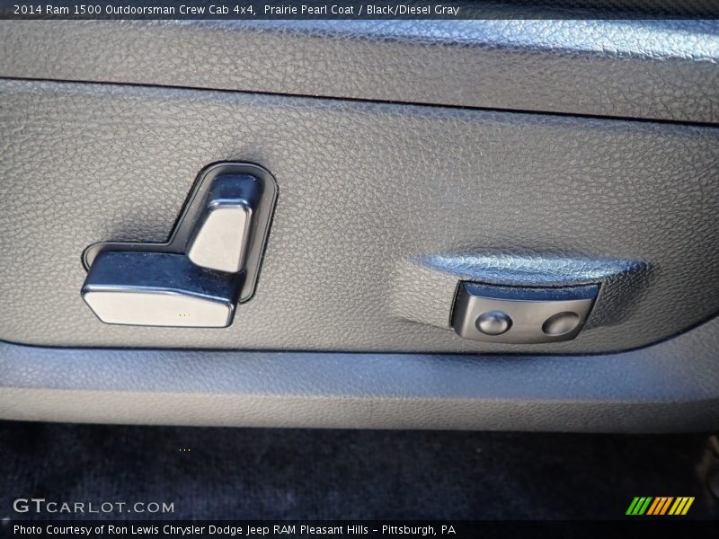 Prairie Pearl Coat / Black/Diesel Gray 2014 Ram 1500 Outdoorsman Crew Cab 4x4