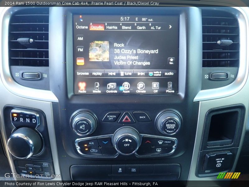 Prairie Pearl Coat / Black/Diesel Gray 2014 Ram 1500 Outdoorsman Crew Cab 4x4