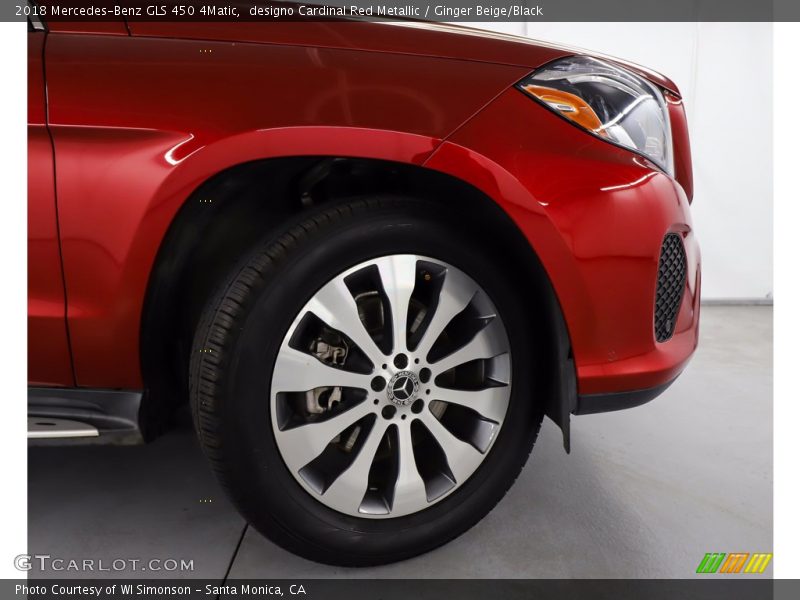 designo Cardinal Red Metallic / Ginger Beige/Black 2018 Mercedes-Benz GLS 450 4Matic