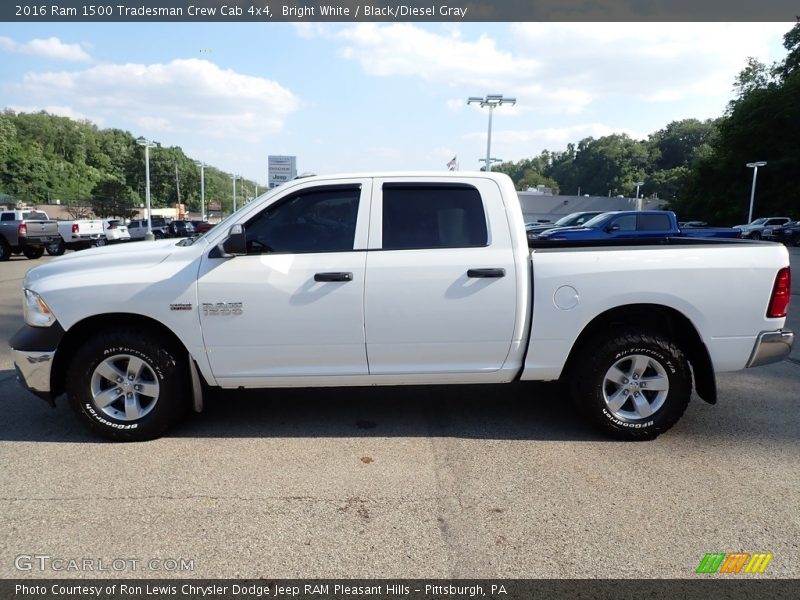 Bright White / Black/Diesel Gray 2016 Ram 1500 Tradesman Crew Cab 4x4