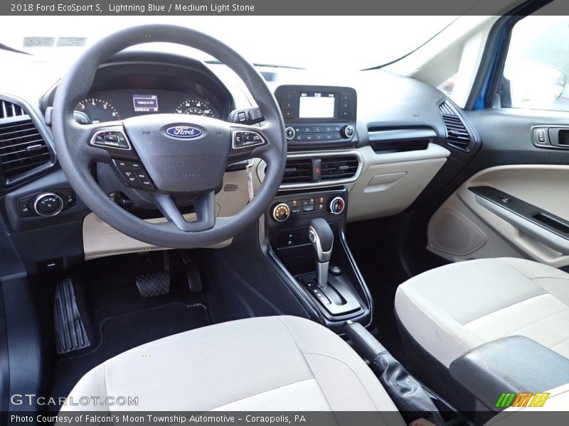  2018 EcoSport S Medium Light Stone Interior