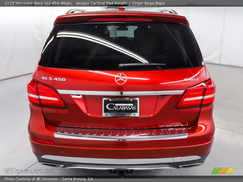 designo Cardinal Red Metallic / Ginger Beige/Black 2018 Mercedes-Benz GLS 450 4Matic