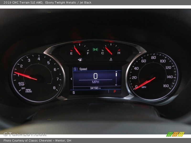 Ebony Twilight Metallic / Jet Black 2019 GMC Terrain SLE AWD