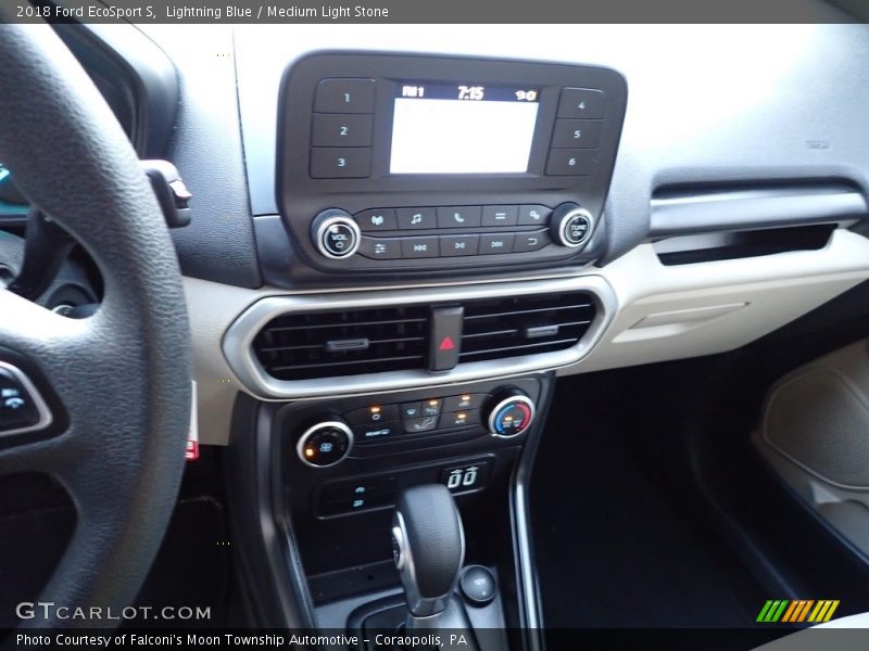 Lightning Blue / Medium Light Stone 2018 Ford EcoSport S