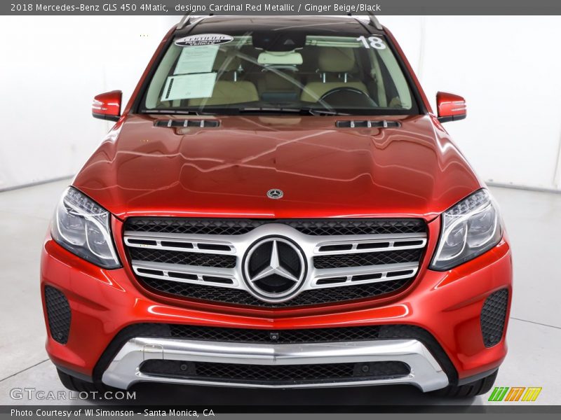 designo Cardinal Red Metallic / Ginger Beige/Black 2018 Mercedes-Benz GLS 450 4Matic