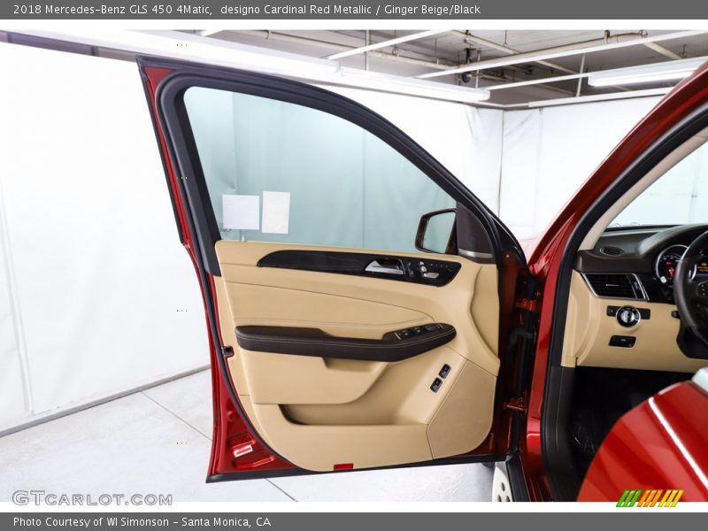 designo Cardinal Red Metallic / Ginger Beige/Black 2018 Mercedes-Benz GLS 450 4Matic
