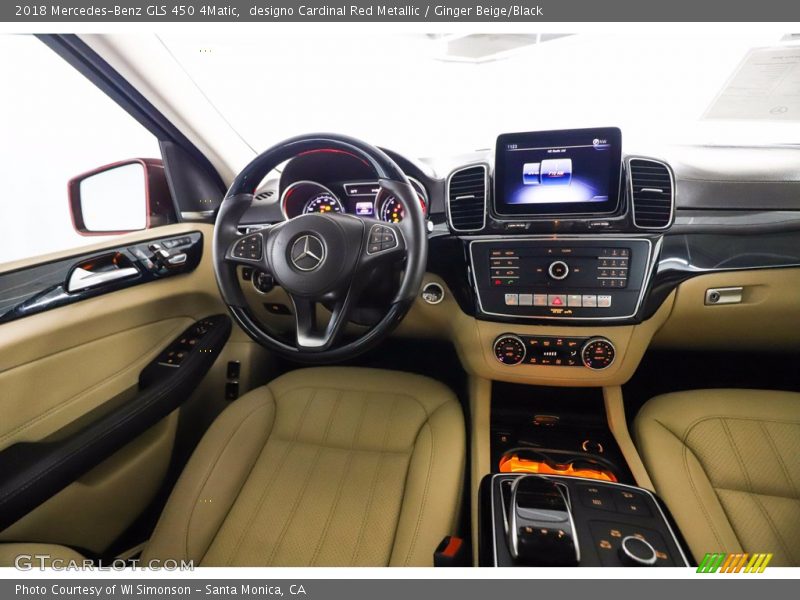 designo Cardinal Red Metallic / Ginger Beige/Black 2018 Mercedes-Benz GLS 450 4Matic