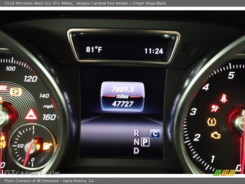 designo Cardinal Red Metallic / Ginger Beige/Black 2018 Mercedes-Benz GLS 450 4Matic