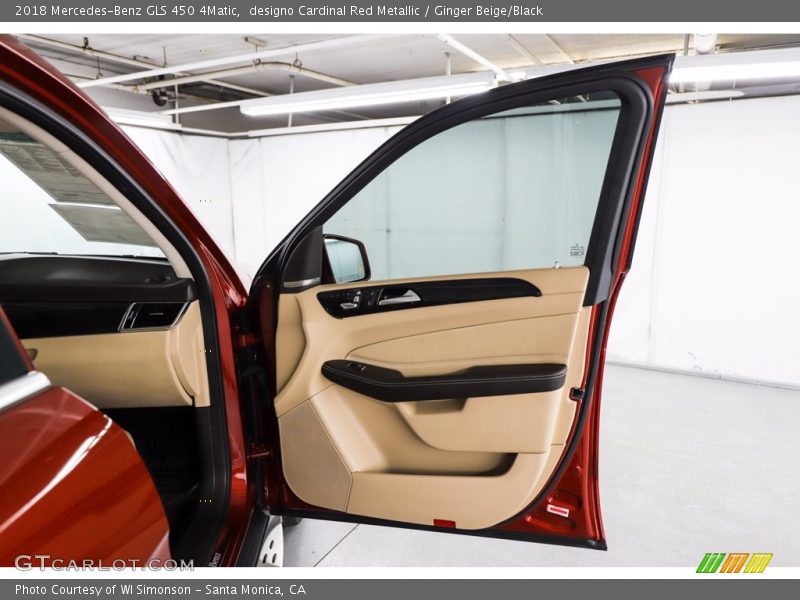 designo Cardinal Red Metallic / Ginger Beige/Black 2018 Mercedes-Benz GLS 450 4Matic
