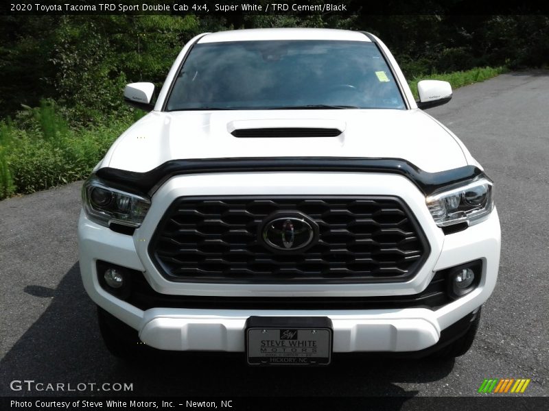 Super White / TRD Cement/Black 2020 Toyota Tacoma TRD Sport Double Cab 4x4