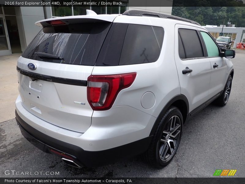 Ingot Silver Metallic / Ebony Black 2016 Ford Explorer Sport 4WD