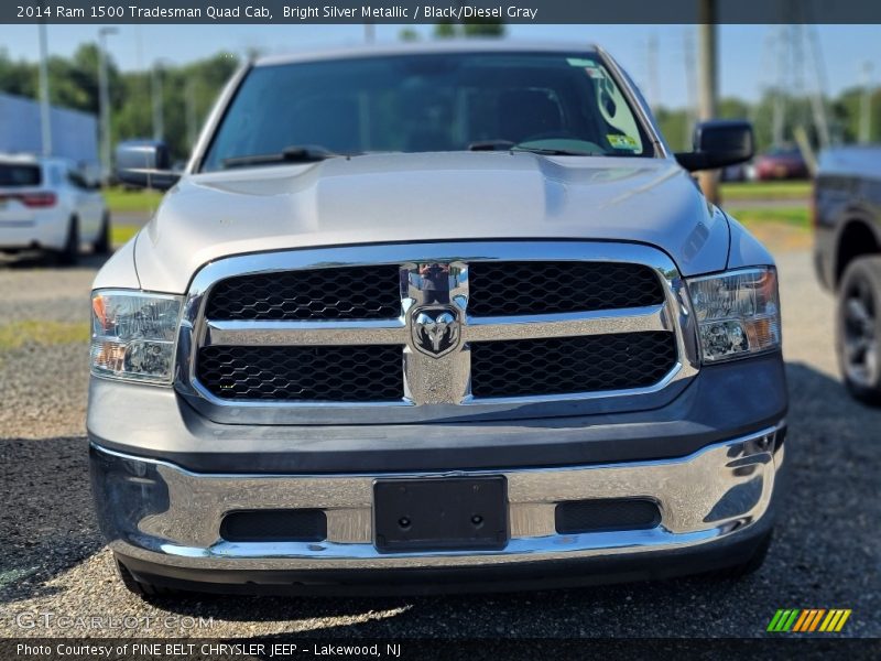 Bright Silver Metallic / Black/Diesel Gray 2014 Ram 1500 Tradesman Quad Cab