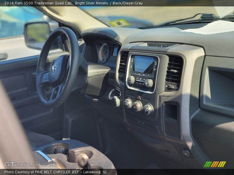 Bright Silver Metallic / Black/Diesel Gray 2014 Ram 1500 Tradesman Quad Cab