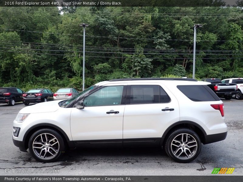 Ingot Silver Metallic / Ebony Black 2016 Ford Explorer Sport 4WD
