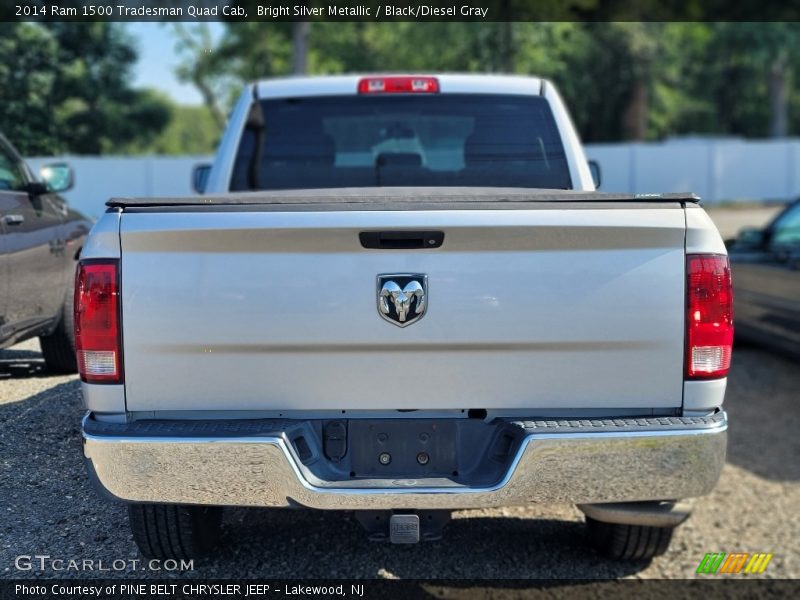 Bright Silver Metallic / Black/Diesel Gray 2014 Ram 1500 Tradesman Quad Cab