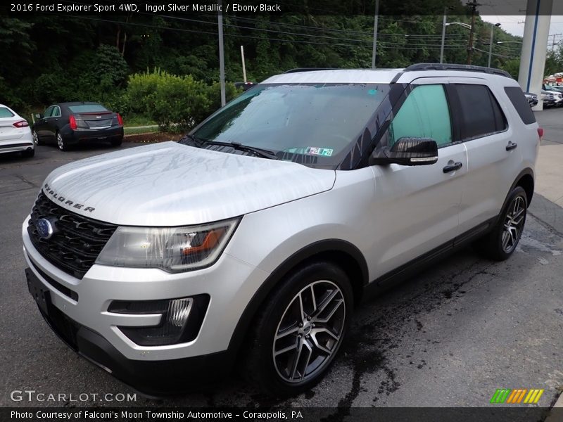 Ingot Silver Metallic / Ebony Black 2016 Ford Explorer Sport 4WD