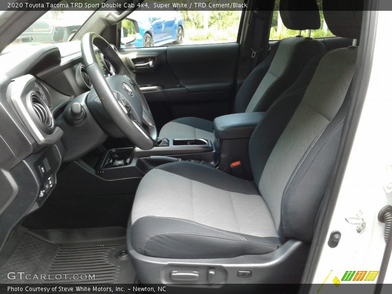 Super White / TRD Cement/Black 2020 Toyota Tacoma TRD Sport Double Cab 4x4