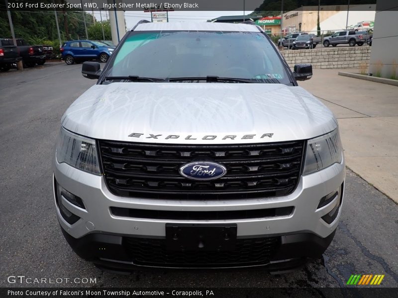 Ingot Silver Metallic / Ebony Black 2016 Ford Explorer Sport 4WD