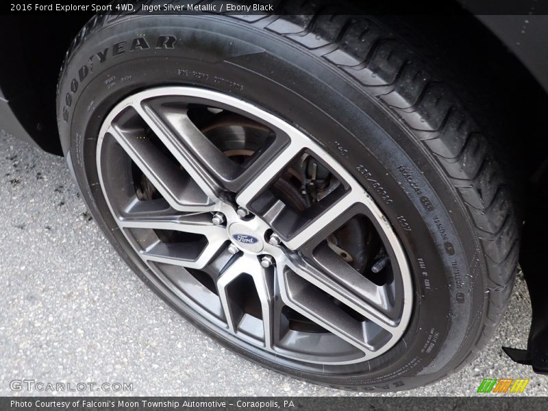 Ingot Silver Metallic / Ebony Black 2016 Ford Explorer Sport 4WD