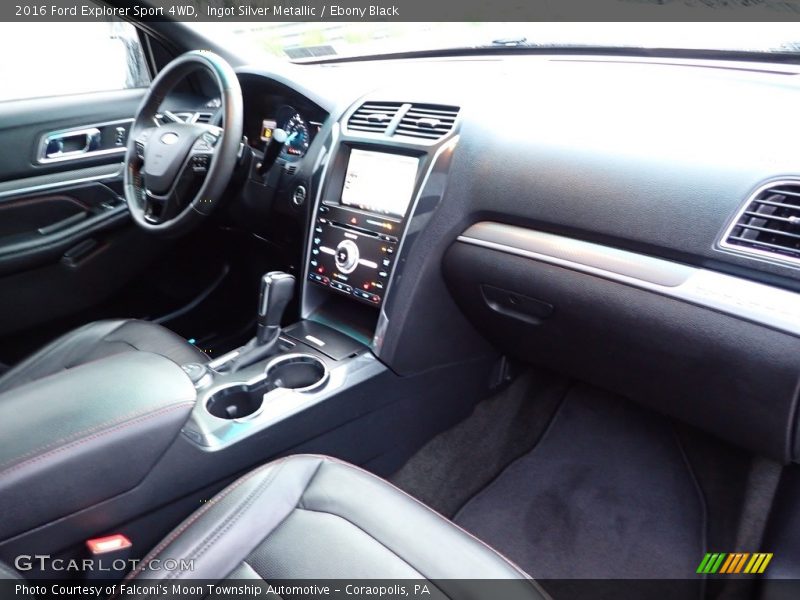 Ingot Silver Metallic / Ebony Black 2016 Ford Explorer Sport 4WD