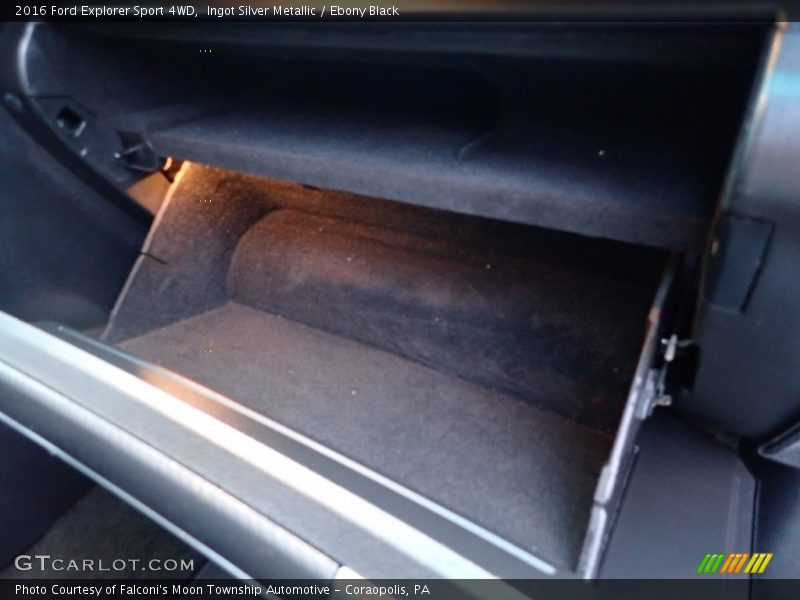 Ingot Silver Metallic / Ebony Black 2016 Ford Explorer Sport 4WD