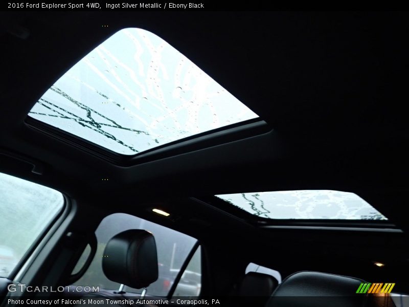 Ingot Silver Metallic / Ebony Black 2016 Ford Explorer Sport 4WD