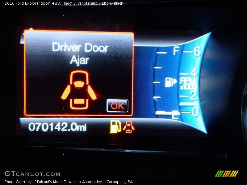 Ingot Silver Metallic / Ebony Black 2016 Ford Explorer Sport 4WD