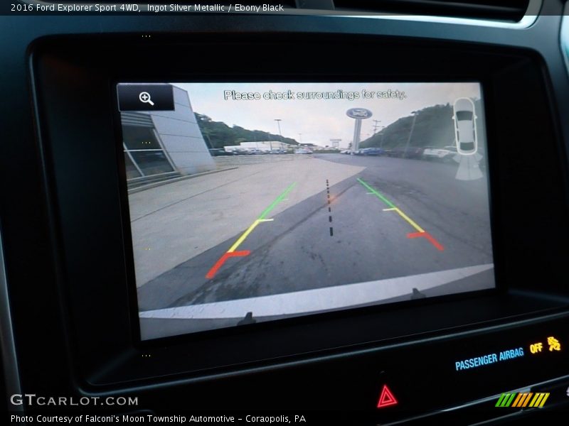 Ingot Silver Metallic / Ebony Black 2016 Ford Explorer Sport 4WD