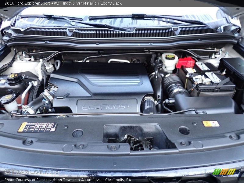 Ingot Silver Metallic / Ebony Black 2016 Ford Explorer Sport 4WD