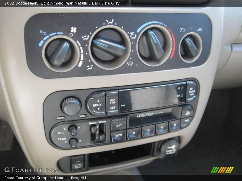 Light Almond Pearl Metallic / Dark Slate Gray 2002 Dodge Neon