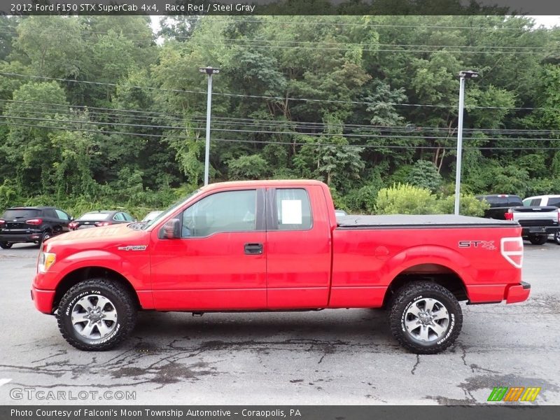 Race Red / Steel Gray 2012 Ford F150 STX SuperCab 4x4