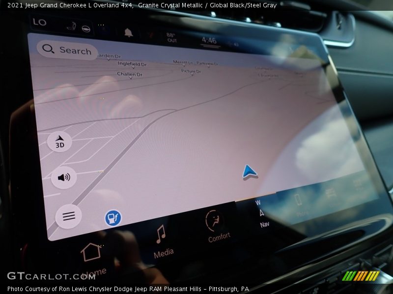 Navigation of 2021 Grand Cherokee L Overland 4x4