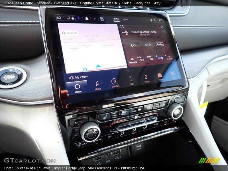 Controls of 2021 Grand Cherokee L Overland 4x4