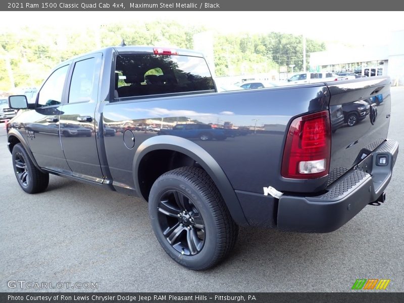 Maximum Steel Metallic / Black 2021 Ram 1500 Classic Quad Cab 4x4