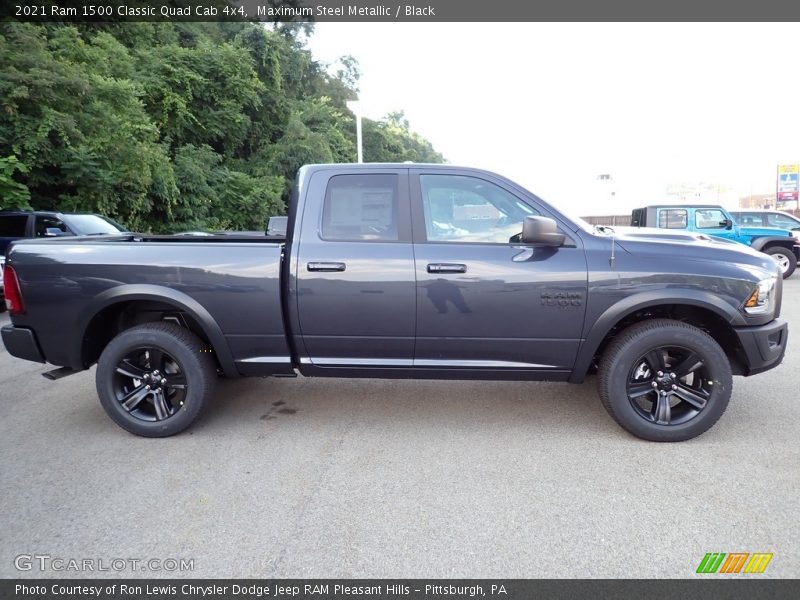 Maximum Steel Metallic / Black 2021 Ram 1500 Classic Quad Cab 4x4