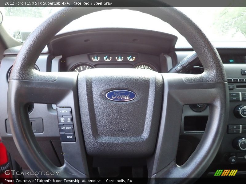 Race Red / Steel Gray 2012 Ford F150 STX SuperCab 4x4