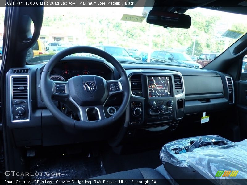 Maximum Steel Metallic / Black 2021 Ram 1500 Classic Quad Cab 4x4