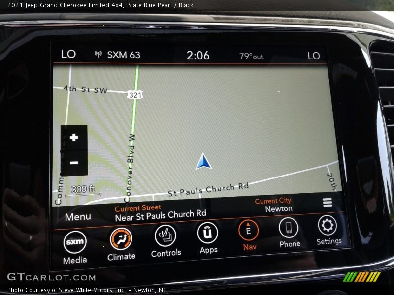 Navigation of 2021 Grand Cherokee Limited 4x4