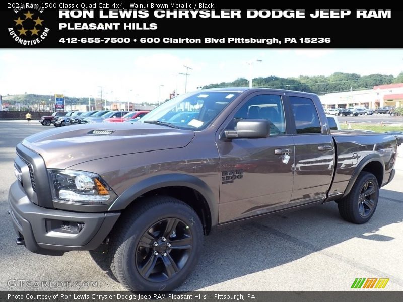 Walnut Brown Metallic / Black 2021 Ram 1500 Classic Quad Cab 4x4