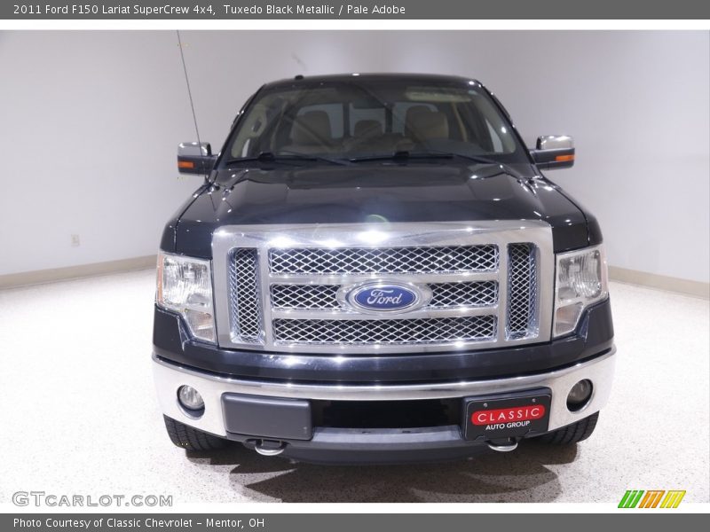 Tuxedo Black Metallic / Pale Adobe 2011 Ford F150 Lariat SuperCrew 4x4