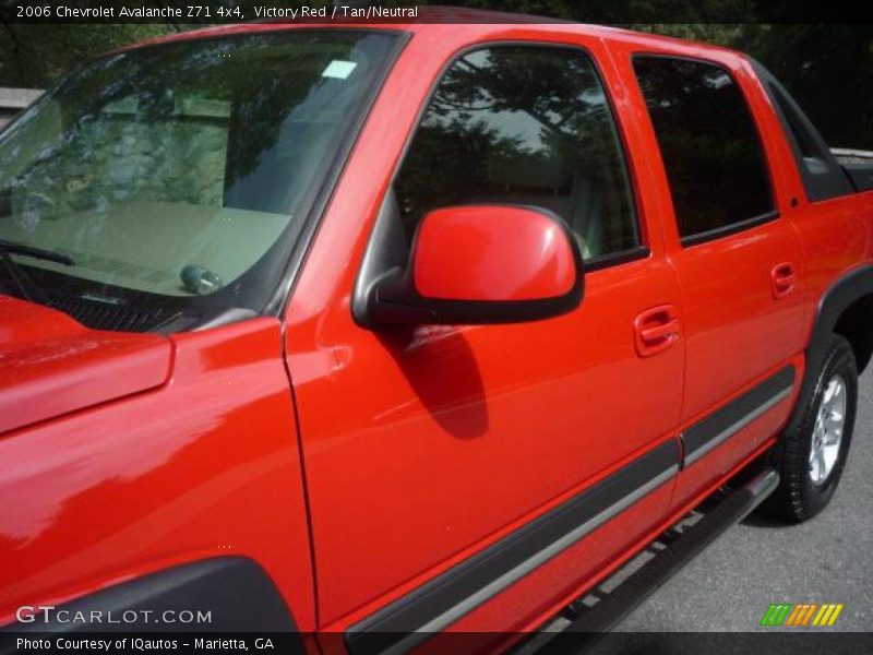 Victory Red / Tan/Neutral 2006 Chevrolet Avalanche Z71 4x4
