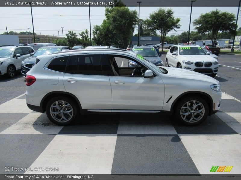 Alpine White / Canberra Beige/Black 2021 BMW X3 xDrive30i