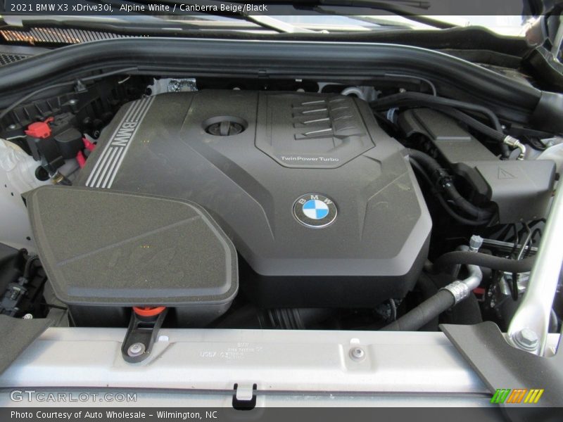 Alpine White / Canberra Beige/Black 2021 BMW X3 xDrive30i