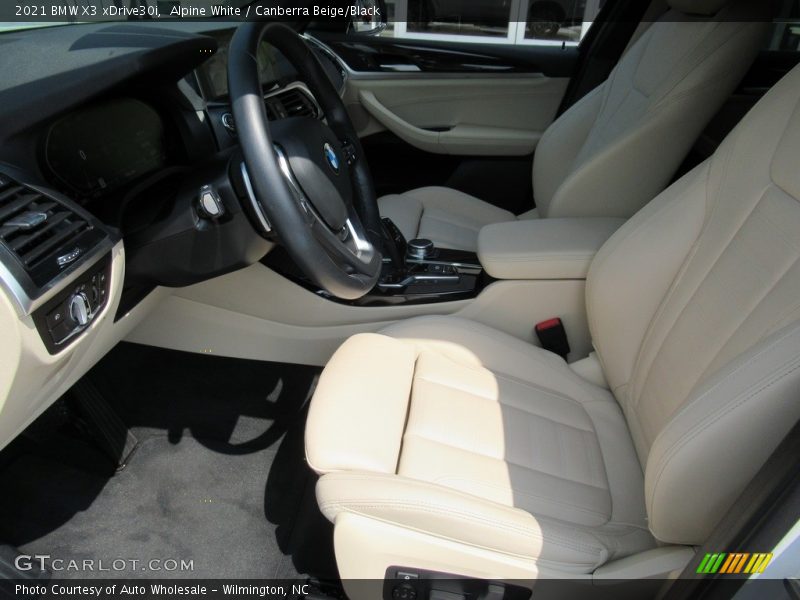 Alpine White / Canberra Beige/Black 2021 BMW X3 xDrive30i