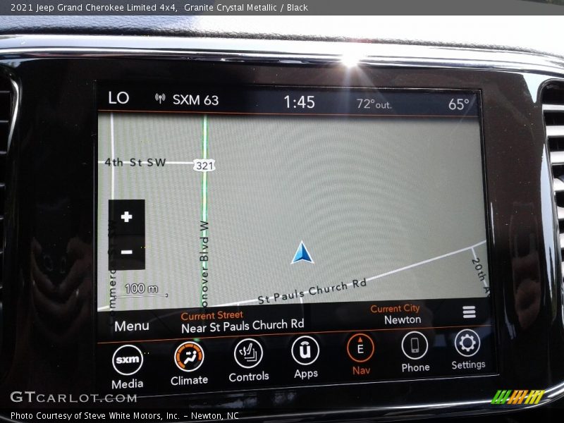 Navigation of 2021 Grand Cherokee Limited 4x4