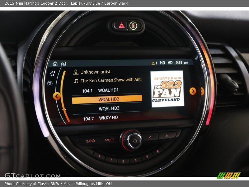 Lapisluxury Blue / Carbon Black 2019 Mini Hardtop Cooper 2 Door