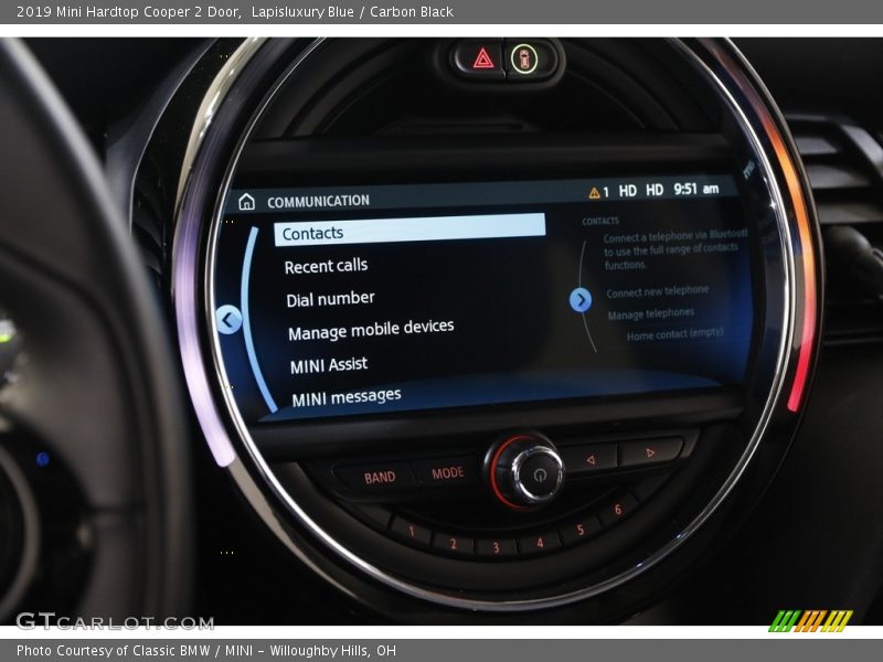 Lapisluxury Blue / Carbon Black 2019 Mini Hardtop Cooper 2 Door