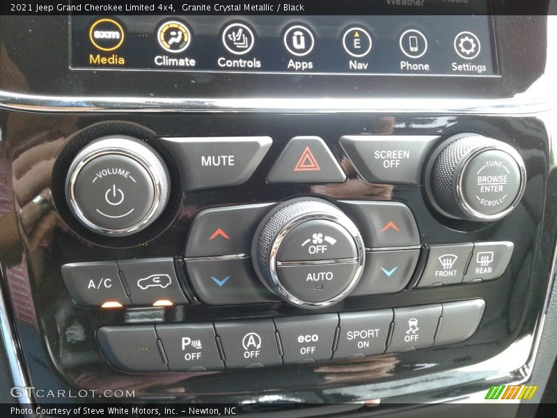 Controls of 2021 Grand Cherokee Limited 4x4